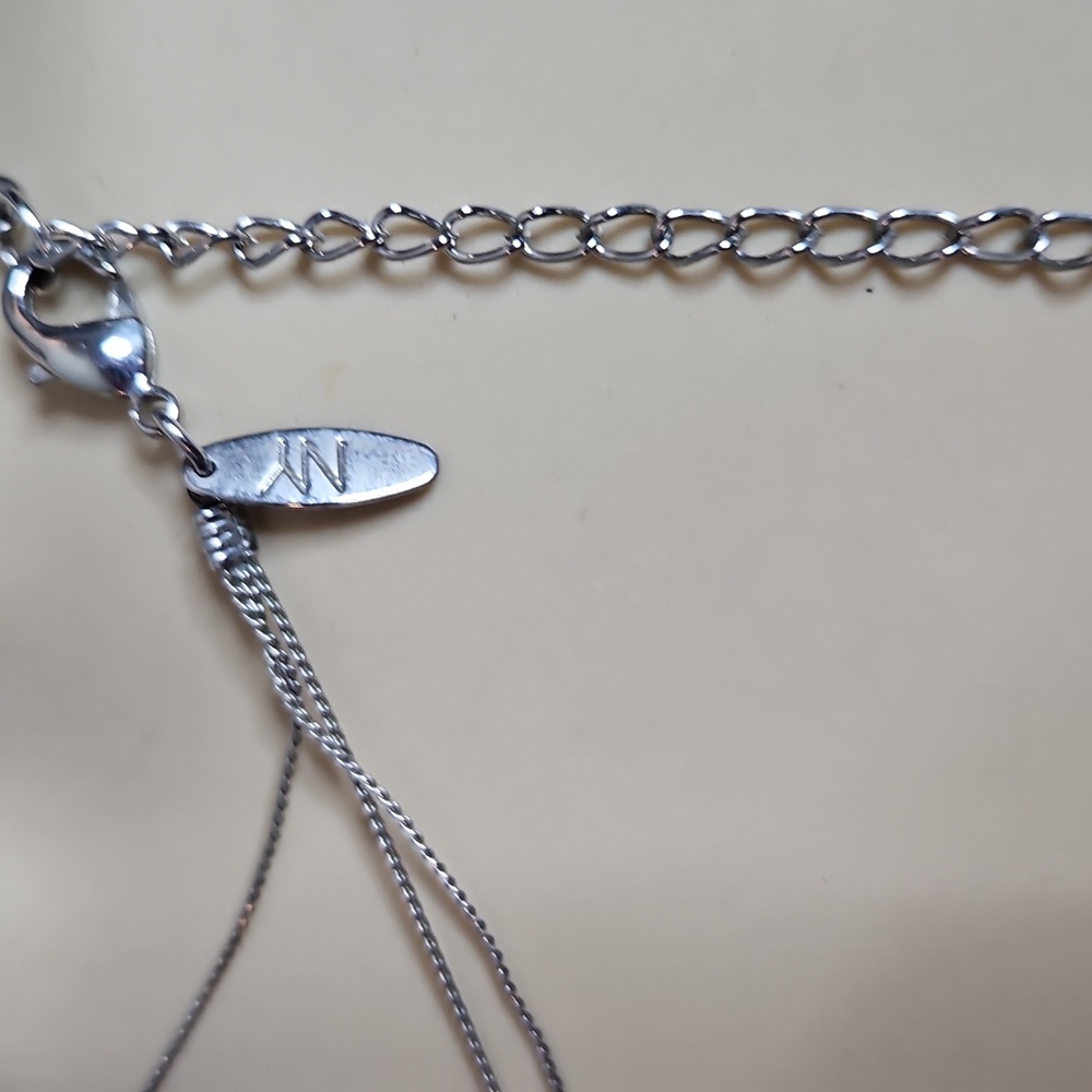 New York & Company Pink, Orange, and Silver Necklace - Picture 5 of 6